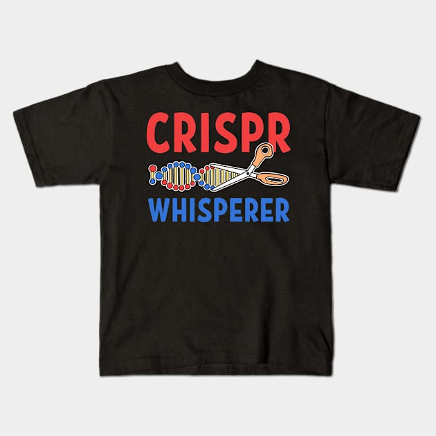 Crispr Whisperer Graffiti Gene Editing Scientist Kids T-Shirt by amango